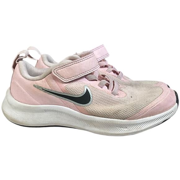 Nike Star Runner 2 Kid Girls Size 12 Pink White Running Shoe Athletic Comfort - Picture 2 of 11